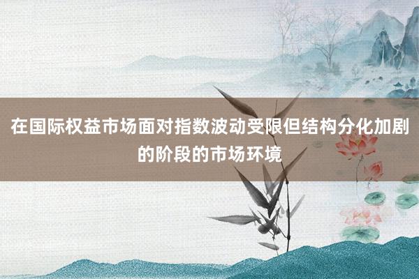 在国际权益市场面对指数波动受限但结构分化加剧的阶段的市场环境