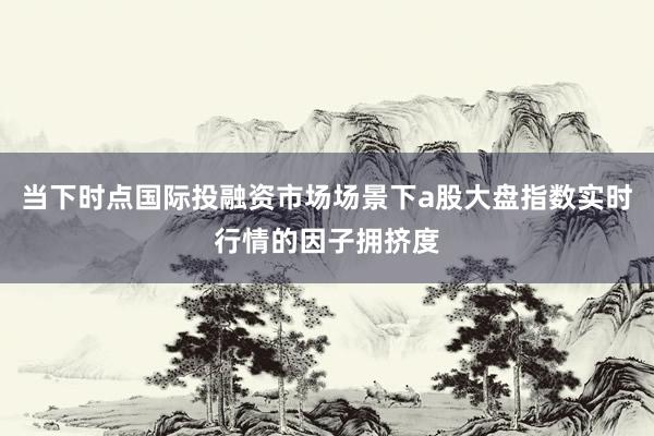 当下时点国际投融资市场场景下a股大盘指数实时行情的因子拥挤度